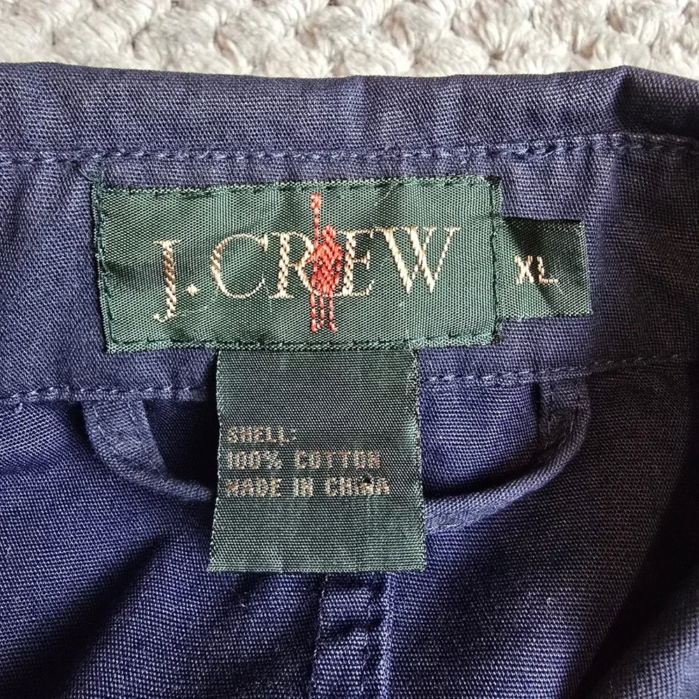 J. Crew Oarsman XL Navy Blue Chore Jacket Utility Field Coat Heavyweight